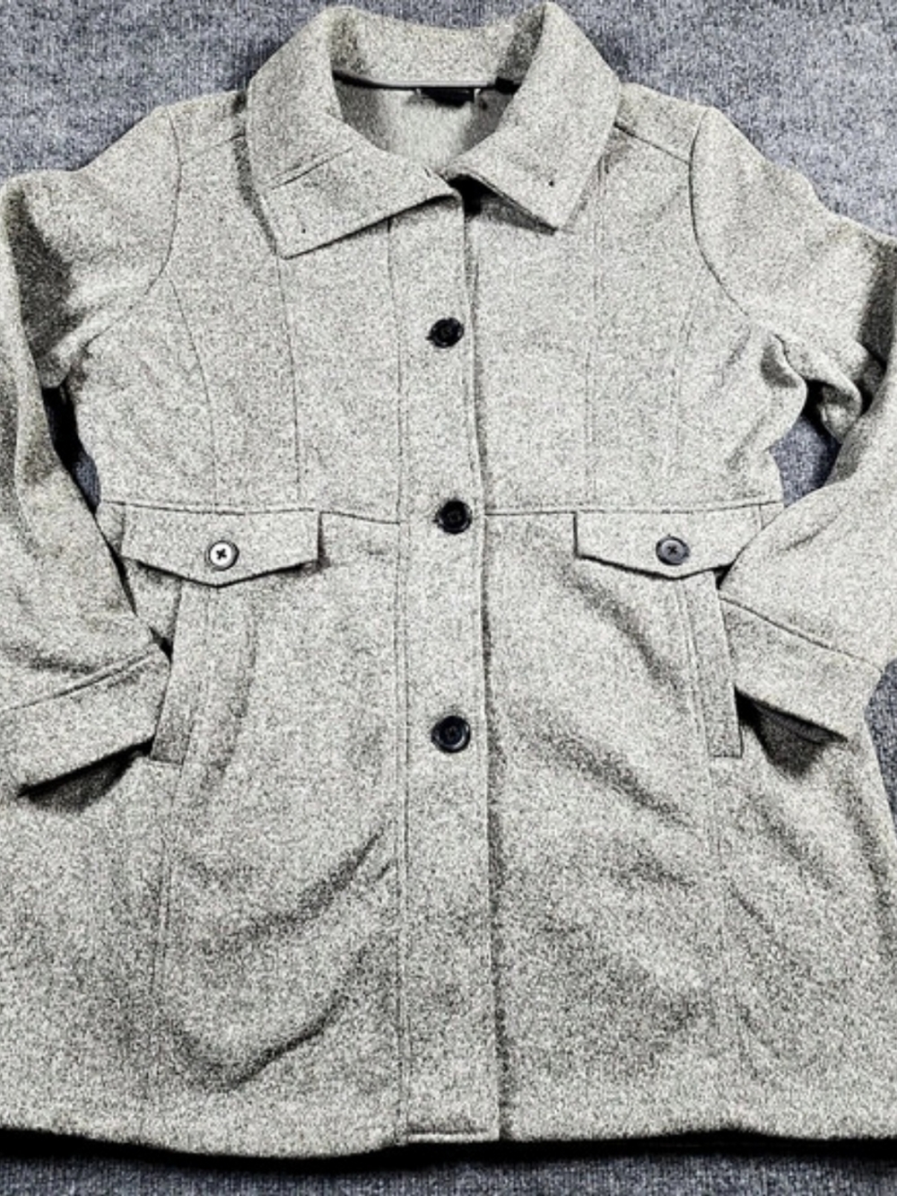 Weatherproof Gray Trench Coat Size XL/6 Like New